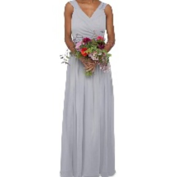 NWOT "Brides Made" Sunflower Full Length Wrap Gown Size 8/10R - Picture 12 of 12